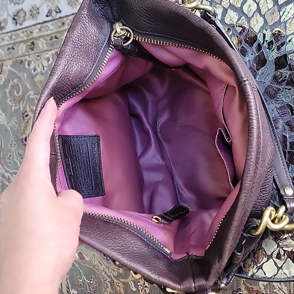 Brown Leather Coach Brooke Purse - Picture 10 of 16